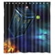 thumbnail image 1 of Cortina de ducha de Doctor Who, juego de cortina de baño con ganchos, tamaño 66 x 72 pulgadas, 1 of 3