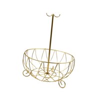 Magideal - Tazón De De Granja Con Bandeja Para Colgar Plátanos Decoración De Mostrador Organizador De Encimera Frutero Con Soporte De Plátano , Dorado