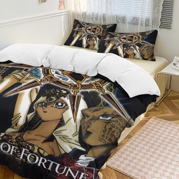 YuGiOh Anime Home Bed 3-piece Set Classic Japanese Anime Polyester Wash Student Dormitory Set