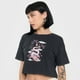 thumbnail image 3 of Polera Mujer Fun Negro Manga Corta Crop Corona, 3 of 5
