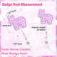 thumbnail image 2 of Porta Credencial Hotlea Rosa con Animal Lindo Retráctil RN, 2 of 6