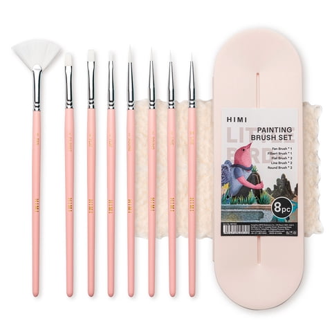 Himi - Set De 8 Pinceles Multiforma Rosado