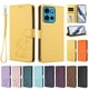 thumbnail image 3 of Funda Volteable con Diseño de Gato para Motorola MOTO G75 5G, Amarillo, 3 of 6
