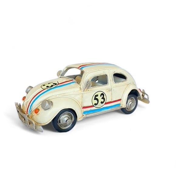 Auto A Escala Volkswagen Escarabajo Tipo Decoración Vintage Herbie
