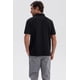 thumbnail image 3 of Polera Hombre Piqué Básica Lisa Negro - V, 3 of 4