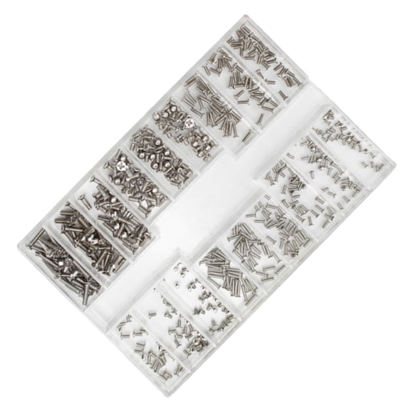 500 Piezas 18 Tamaños Mini Tuercas De Tornillo A Prueba De óxido Universales Para Notebook Glass Style B