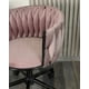 thumbnail image 2 of Silla De Escritorio Giratoria Base Negra Gales Rosado, 2 of 3