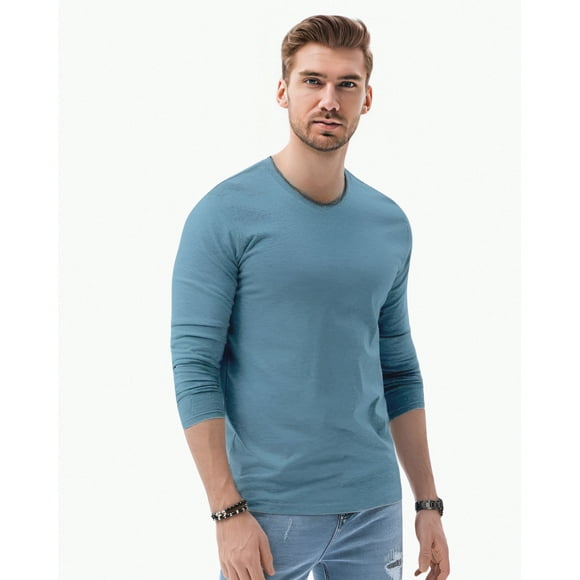 Polera Hombre Manga Corta Cuello Redondo Azul Talla XL