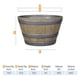 thumbnail image 2 of Macetero Barril 39 cm, 2 of 3