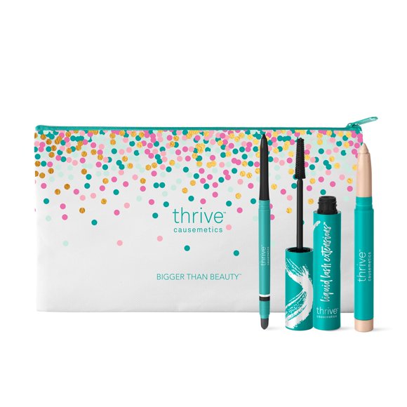Kit Trío de Maquillaje Thrive Causemetics Máscara y Delineador