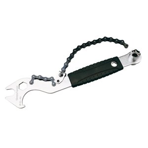 Magideal - Herramienta De Extracción De Rueda Libre Multiusos Para Bicicleta, Llave De Pedal Con Cadena De Acero, Duradera Para Casete De Bicicleta De Carretera