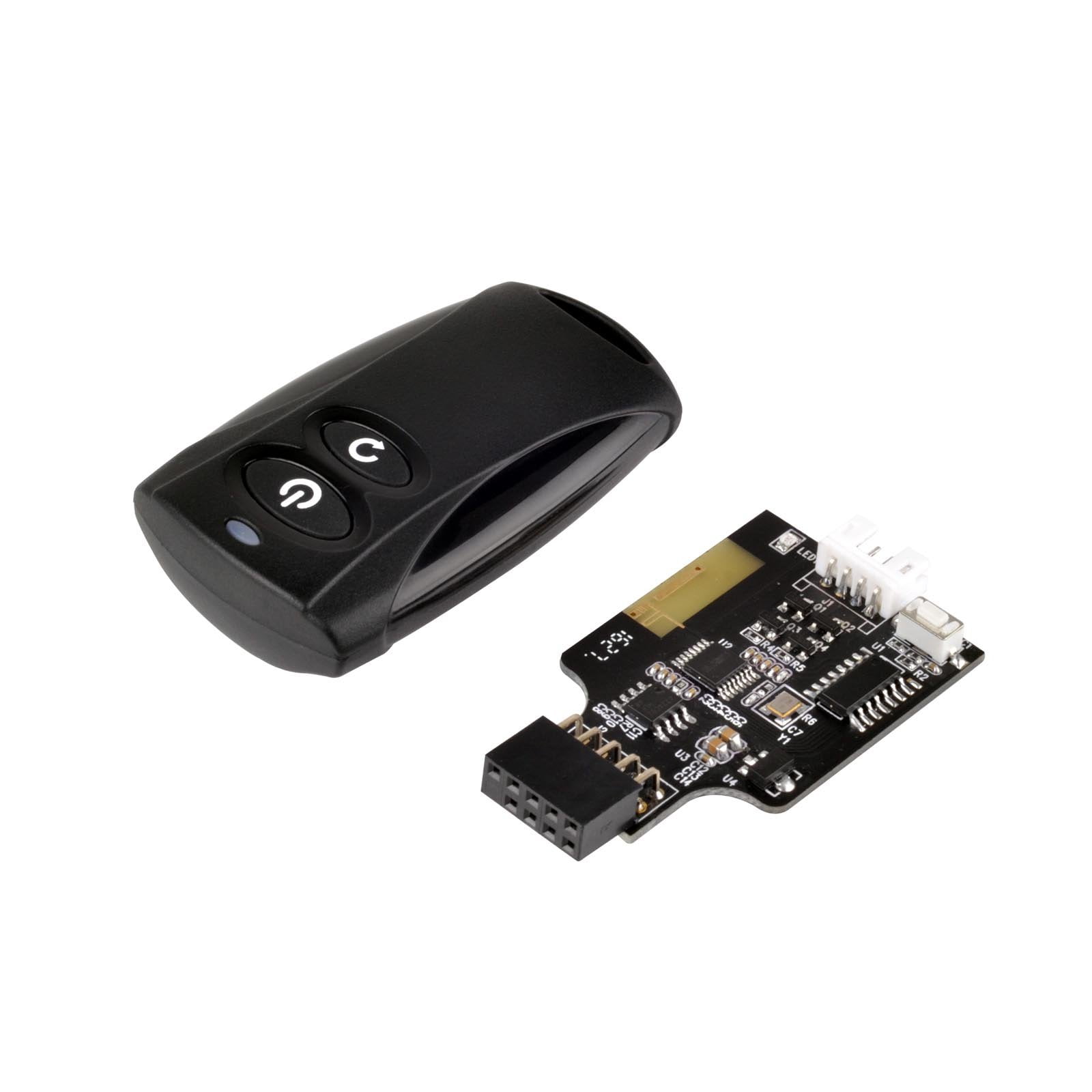 Interruptor Remoto Inalámbrico De Encendido/reinicio Para Computadora Silverstone Es02-usb