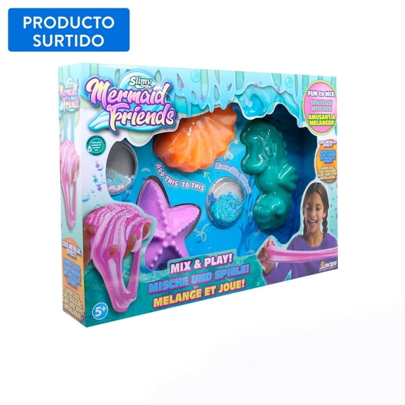 Pack Slime Sirenas Amigas con Formula Original Slimy