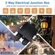 thumbnail image 4 of Caja de conexiones Helunsi de 3 vías impermeable IP68 para exterior, 4 of 8