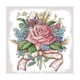 thumbnail image 1 of Kit de punto de cruz de flores Bricolaje estampado para principiantes 27 x 27 cm 14 u., 1 of 5