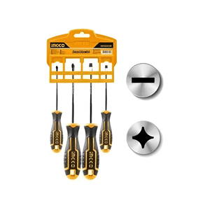 Juego Destornilladores 4Pcs Paleta Y Cruz Ingco Hksd0428