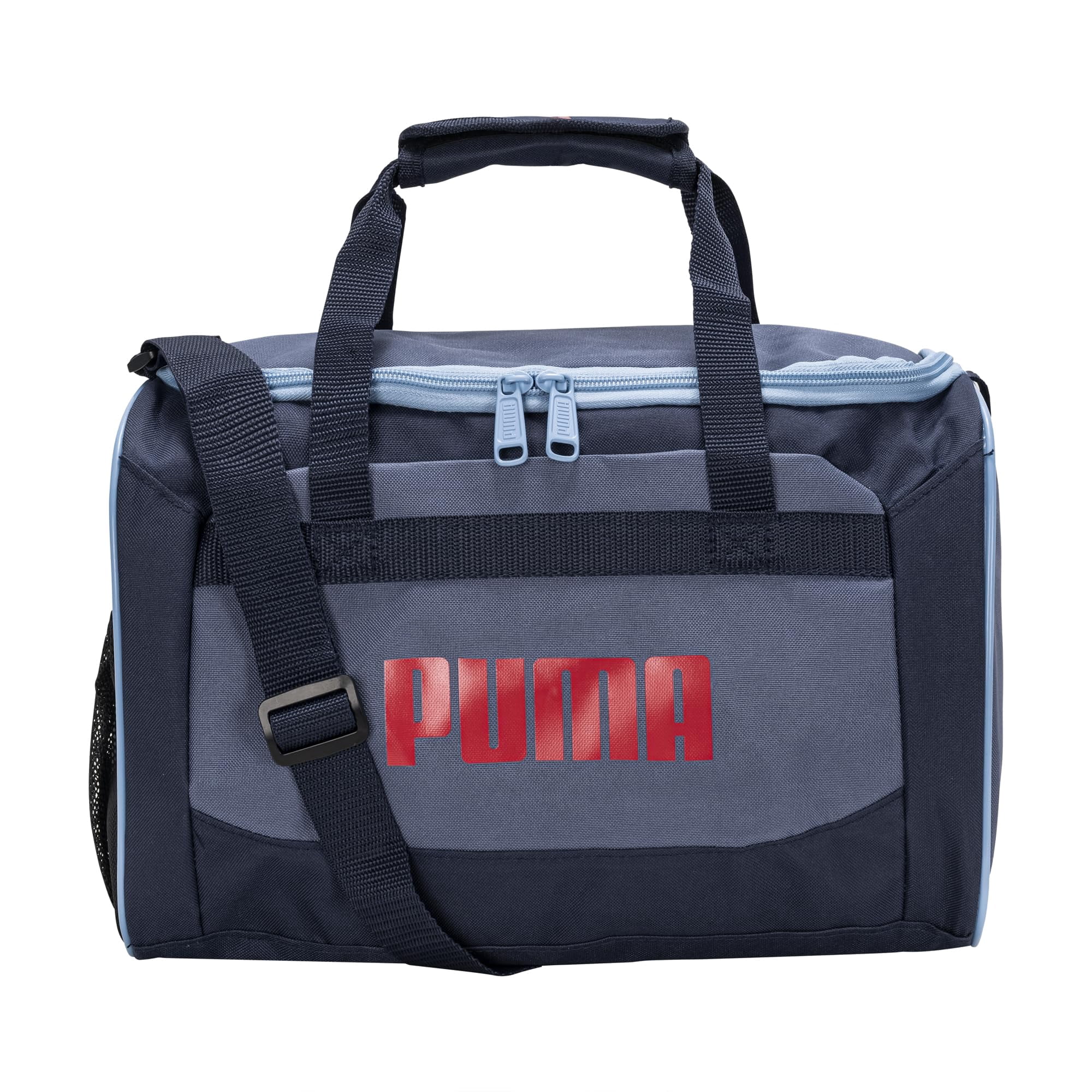 Bolsa De Lona Puma Evercat Transformation Para Niños, Color Azul Marino Y Rojo