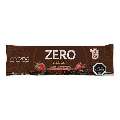 Galletas Chocolate Con Frutillas Zero Azúcar 225 G Ecovida