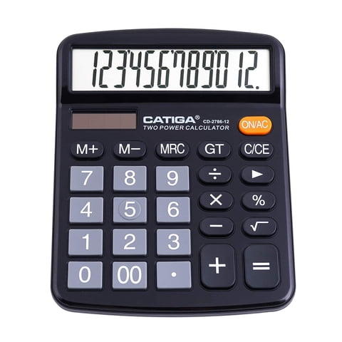 Calculadora De Escritorio Catiga Cd-2786 De 12 Dígitos Con Pantalla Lcd