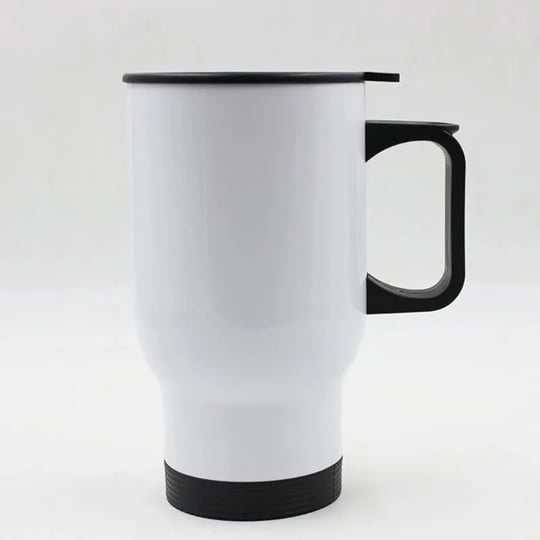 Zb - Mug Termico Metal Sublimable Tapa Y Caja Incluida Blanco