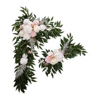 Magideal - Conjunto De Flores Artificiales Para Decoración De Eventos Especiales En Jardines , Blanco