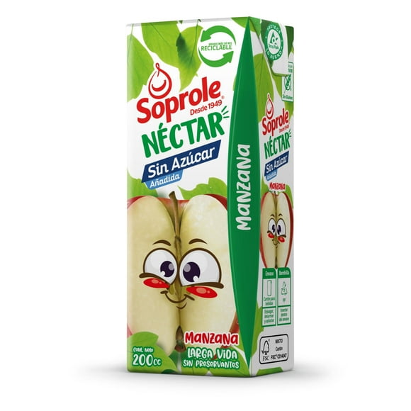 Néctar Sabor Manzana Caja, 200 ml