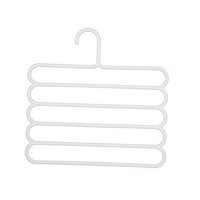 Magideal - Percha Para Pantalones, Ahorro De Espacio, Armario Antideslizante, Organizador De Ropa, Estante Para Pantalones, Organizador Para Colgar Toallas, Pant Blanco