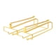 thumbnail image 2 of Soporte De Vidrio Colgante Hierro 2 Filas Gafas Percha De Almacenamiento Para Cafe Bar Gabinete Dorado, 2 of 5