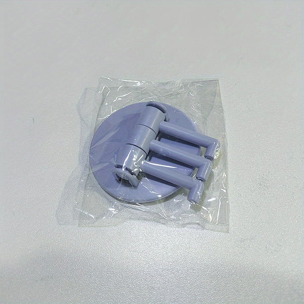 4pcs 3-Arm Swivel Hook, Maximize Space In Your Bathroom Or RV With This Folding Towel Sticky Hook!, Bathroom Accessories