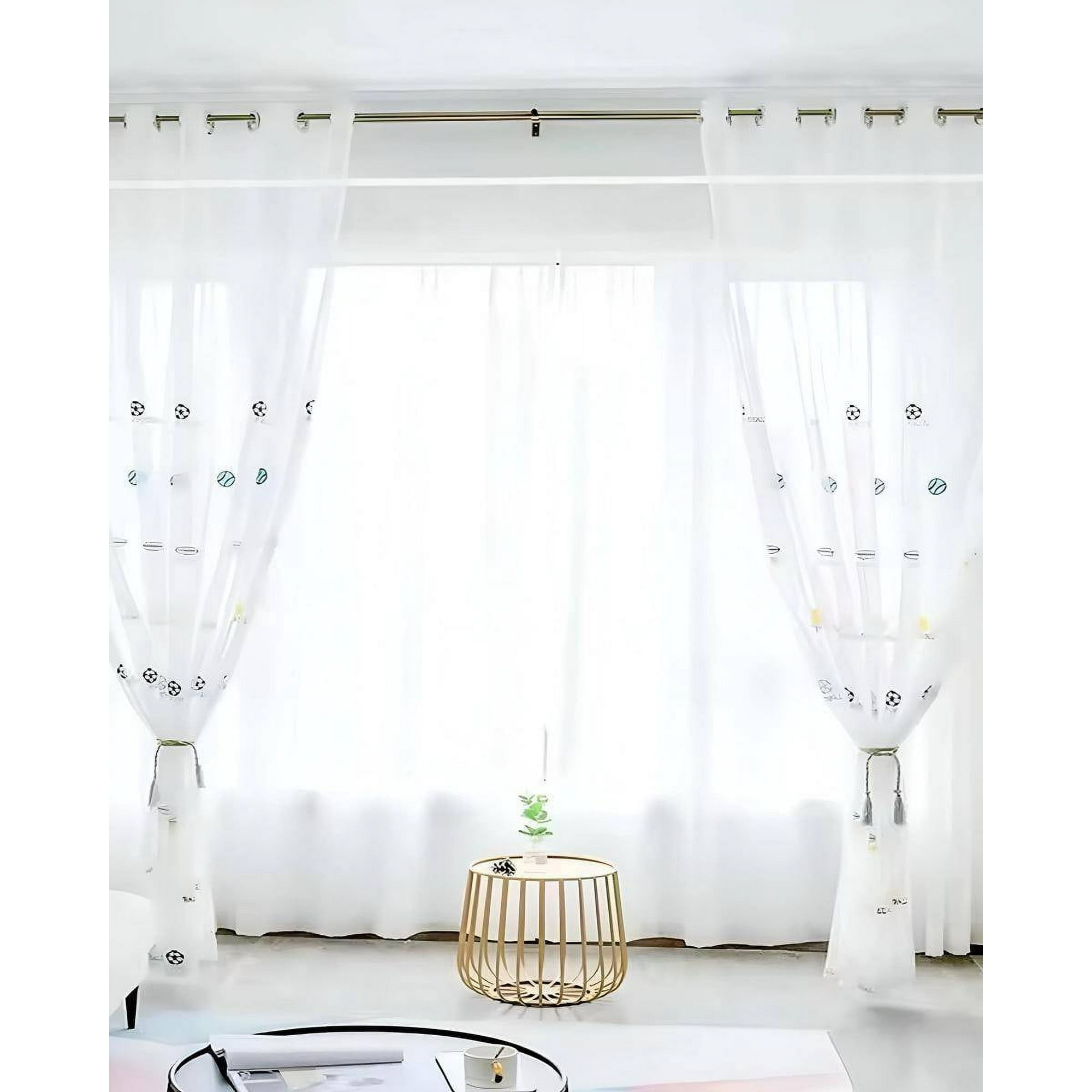 Genérico - Visillo Transparente Con Textura Infantil 140x230cm