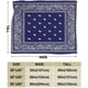 thumbnail image 3 of Manta de microfibra ultrasuave azul con bandana Wabaodan de 152 cm x 127 cm, 3 of 4