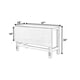 thumbnail image 3 of TOPMAX Farmhouse Wood Extendable Dining Table with Drop Leaf for Small Places, White, 3 of 3