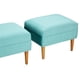 thumbnail image 2 of Set Poufs Provenza Felpa 04Turquesa, 2 of 5