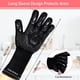 thumbnail image 2 of 1 par/2 guantes para barbacoa, guantes para asar, guantes resistentes al calor para horno, guantes ignífugos de cocina de 800 °C para asar, hornear, cocinar y soldar., 2 of 6