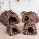 thumbnail image 2 of Daycount® - Cama plegable para perro o gato, cálida y suave, ideal como cueva para cachorros, 5 tamaños (grande, leopardo), 2 of 6