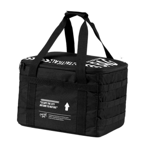 Bolsa De Almacenamiento Para Acampar, Bolso Portátil, Bolsa Para Tanque De Gasolina, Para Acampar, Cocinar, Senderismo, Color Negro