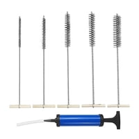 Ioensy - 6X Juego De Cepillos Para Limpieza De Tuberías, Cepillo Para Taladro, Limpieza De Agujeros, Botellas, Tubos