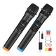 thumbnail image 1 of "2pcs Universal Micrófono Belug Inalámbrico Profesional Karaoke Negro ", 1 of 5