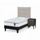 thumbnail image 1 of Cama Rosen Art 4 1.5 Plazas Base Norm + Muebles Issey Gris, 1 of 6