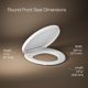 thumbnail image 3 of Asiento de inodoro KOHLER K-26802-0 Impro ReadyLatch Quiet Close, 3 of 9