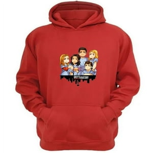 Genérico - Polerón Canguro Grey´S Anatomy Rojo Talla S Unisex