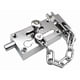 thumbnail image 1 of Cerradura Cadena Seguridad Antirrobo Pestillo Puerta De Acero Inoxidable, 1 of 2