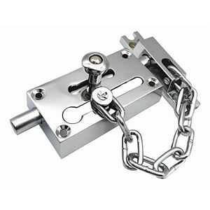 Genérica - Cerradura Cadena Seguridad Antirrobo Pestillo Puerta De Acero Inoxidable