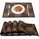 thumbnail image 1 of Mantel individual MARSCOOL 30 × 44 cm Bambú - Pack de 4, negro, 1 of 7