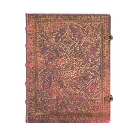 Paperblanks - Libreta Equinoxe, Carmine Ultra Tapa Dura Con Lineas