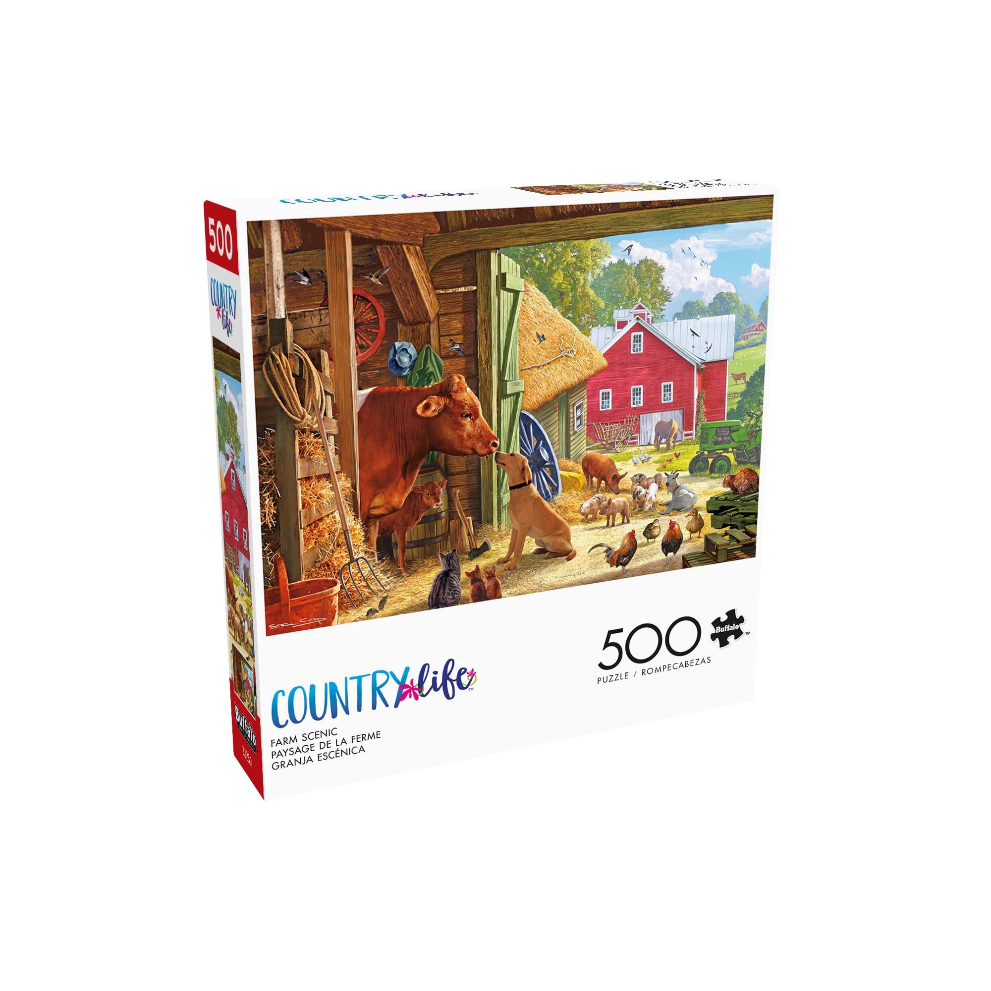 Rompecabezas Buffalo Games Country Life De 500 Piezas 54x38 Cm