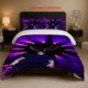 thumbnail image 1 of Singer Duki Passionate Singing Under Purple Lights Printed Bedding Set Soft and Comfortable All-Season Use, 1 of 1
