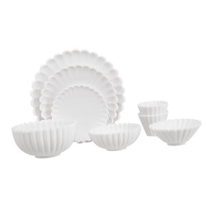 Bothyi - 8X Accesorios De Cocina Para Casa De Muñecas En Miniatura 1/6 Cuenco Para Platos Regalo Para Niños Blanco