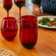 thumbnail image 2 of Set 12 Vasos Vidrio Altos Y Bajos Full Color Rojo Allegra, 2 of 3