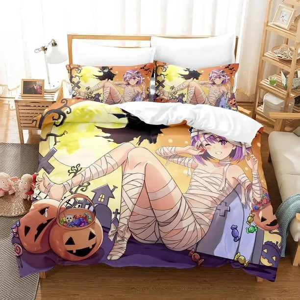 Mummy GirlsBedding Set Duvet Cover Bed Set Quilt Cover Pillowcase Comforter Boys Adult Bedding Set